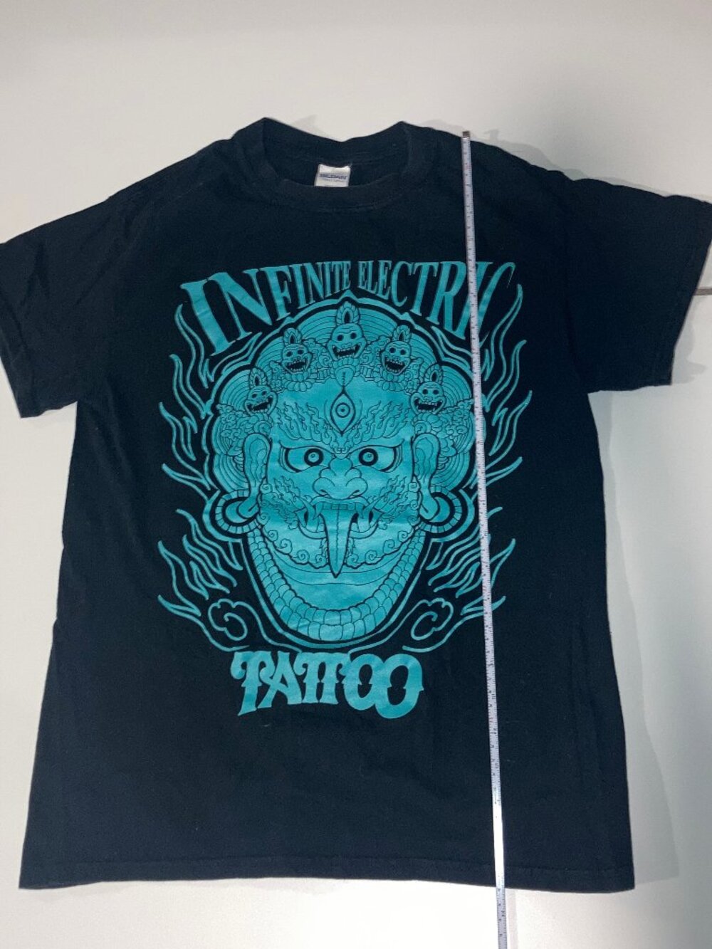 Infinite Electric Tattoo Shop Small Black T Shirt
